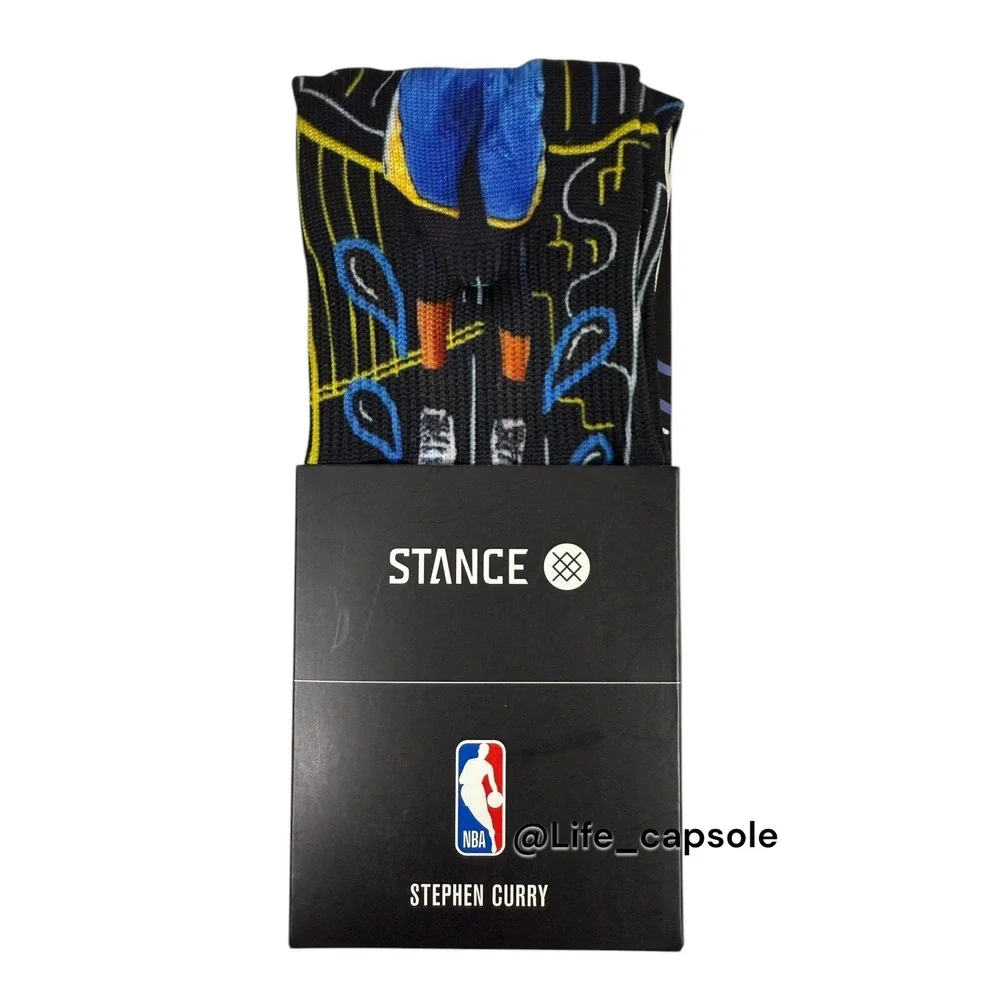 Socks Size 9-12 Stance Curry Warriors Crew NBA Golden State Stephen 30 Men's New